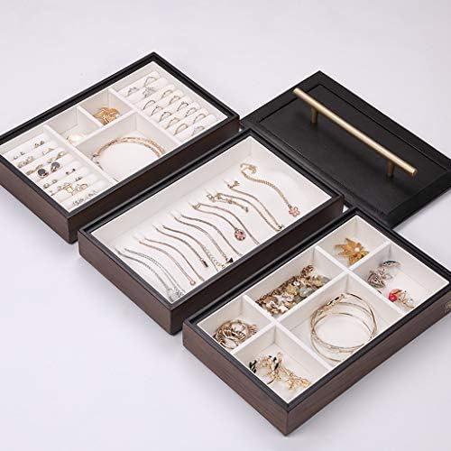 ДРВЕНА Кутија ЗА Накит НА XJJZ Накит Ковчег За Прикажување Обетки Кутии За Прстени Кутии За Подароци За Организатор На Накит