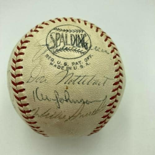 1969 Тимот на Чикаго Кобс потпиша бејзбол Ерни Бенкс Рон Санто Лео Дурочер ЈСА - Автограм Бејзбол