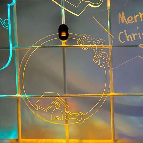 Прилагодена Божиќна декоративна плакета, Среќен Божиќ неонски знак сопствени неонски светла, домашен декор LED светла спална соба