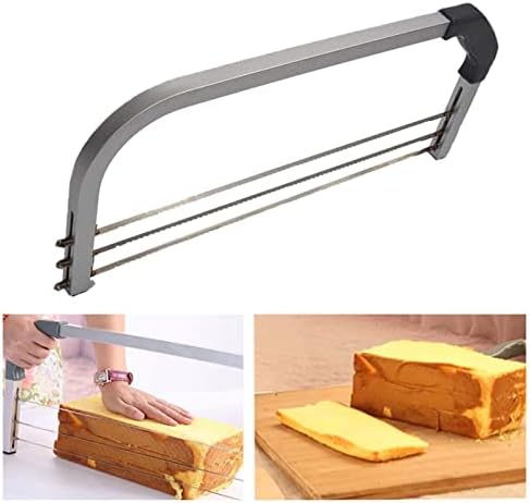 GazeChimp прилагодлив израмнувач на торта Професионален секач за секач на слојот 3 не'рѓосувачки челик за алати за печење