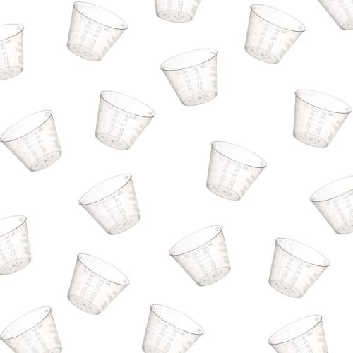 [100 Брои - 1 мл.] Совршен Стикс Дипломирани Чаши За Пластична Медицина За Еднократна Употреба-За Мешани Апчиња , Мерење Лекови, Мешање