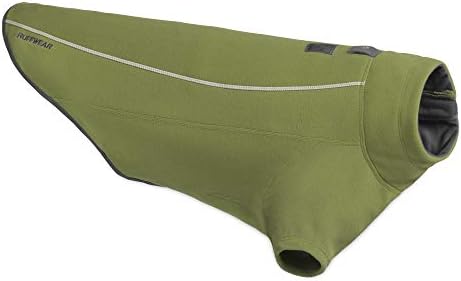 Ruffwear, Climate менувач брзо сушење, дише руно јакна за кучиња, зелена зелена боја, мала