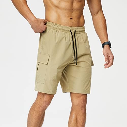 Волдорски машка машка директна мулти-џебови од карго шорцеви летни спортски еластични шорцеви за влечење