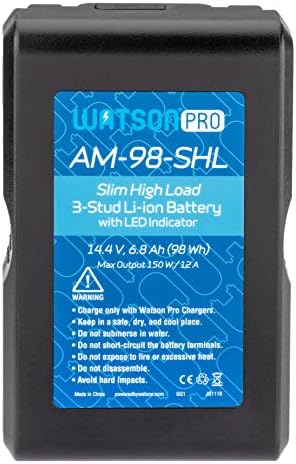 Watson Pro 14.4V 98WH тенок ли-јонски батерија со USB