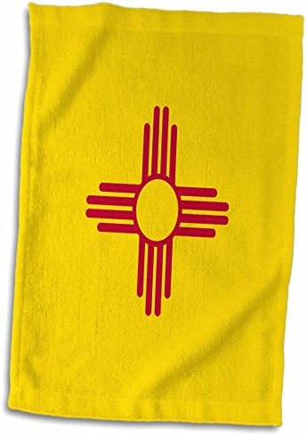 3Д Розово Знаме На Ново Мексико-Американска Американска Обединета Држава Америка САД-Црвено Сонце Симбол На Зиа На Жолта Крпа,