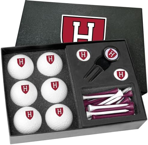 Golfballs.com Класичен Харвард Црвен Половина Дузина Подарок Во собата Со Дивот Алатка-Празно Топки