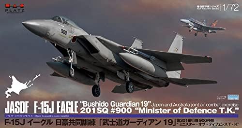 Платц 1/72 F-15J Eagle Nichigo Заедничка обука „Бушидо старател 19“ 201 201 ескадрила бр. 900 мини starвезда на одбрана t/k пластичен модел