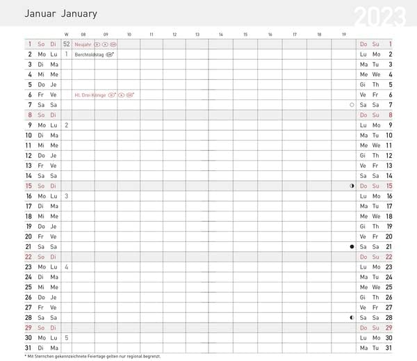 ПВЦ собрана ПВЦ Бургундија 2023 џебна дневник со месечен календар и календар за тенок книги - еднократно 1 месец 2 страници 8,7 x 15,3 см