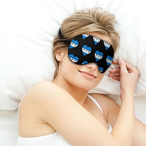 Loveубов Honduras Mask Mask Mask Mask Night Cover Eye For Women Men блокира светлина за прилагодување на каишот за патување со авион