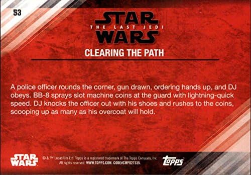 2018 Топс Војна на Starвездите Последната серија edеди 253 расчистување на картичката за тргување со колекционерски патеки
