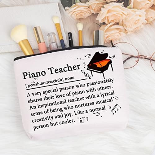 ВАМСИ Ви Благодариме Подароци За Пијано Наставници Дефиниција Шминка Торба Пијано Наставници Козметичка Торба Музичар Подароци Пијанист Патент