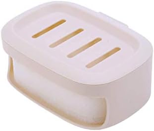 Кутија за сапун за кујна и сапун за бања, послужавник со мозоци лесно чистење, заштеда, чувајте ги сапунските шипки суви чисти