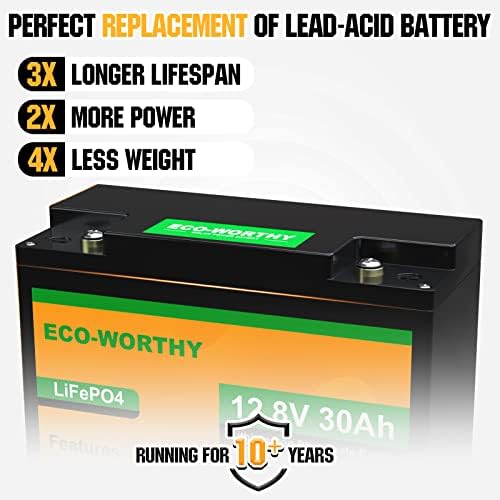 Еко-достојна батерија од 12V 30AH мини литиум, батерија со литиум јонски фосфат LITEPO4 литиум јонски фосфат надградена со заштита на