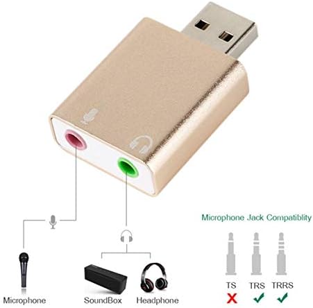 Profectlen Надворешен USB Аудио Звучна Картичка USB До Приклучок 3.5 mm Конвертор Слушалки За Слушалки Микрофон Слушалки За Звучни