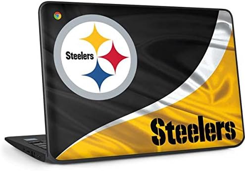 Скиен декл лаптоп лаптоп кожа компатибилен со Chromebook 11 G6 EE - Официјално лиценциран дизајн NFL Pittsburgh Steelers Design
