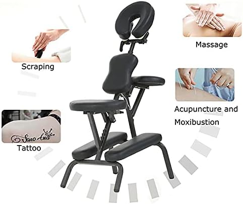 7HAHA3 Мултифункционално преклопување на тетоважа со тетоважа за тетоважа со прилагодување на стол за масажа Преносен простор