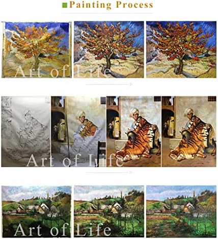 $ 80 - 1500 $ рака насликана од наставниците на уметнички академии - 9 нафтени слики маслинови дрвја Крф Johnон Сингер Сарџенс Сценорија