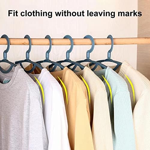 Дебела 5 парчиња кои не се лизгаат задебелена пластична облека закачалки за кошули Панталони Облека широки лавици за рамо до домашни материјали