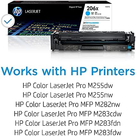 HP 206x Цијан Со Висок принос Тонер Кертриџ | Работи Со HP Боја LaserJet Pro M255, HP Боја LaserJet Pro MFP M282, M283 Серија | W2111X