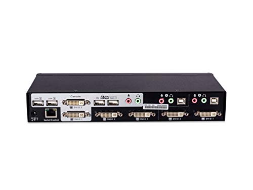 Connectpro Master-IT UDD-12A-PLUS-CIT-10-KVM/Аудио Прекинувач W/ 10 ' Кабли - 2 Порти-Десктоп, Црна