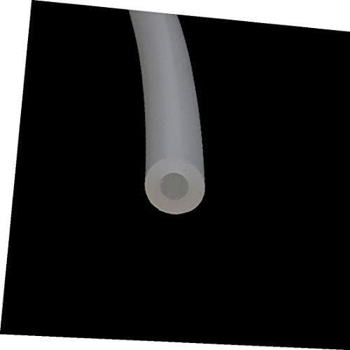 X-DREE 2,5 mm x 5mm Висока Температура Отпорни Силиконски Гумени Цевки Црево Цевка Млечна 1метар Долга (Tubo de manguera de tubo de caucho de silicona
