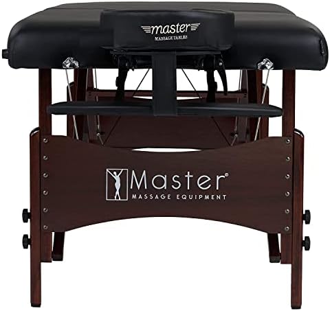 Мастер масажа 30 Рома II преносна маса за масажа во црна боја на орев