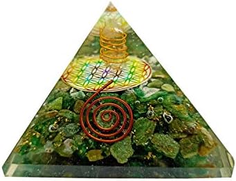 Sharvgun Extra grarge green orgonite orgonite pyramid pyramid generator crystal 65-75 mm
