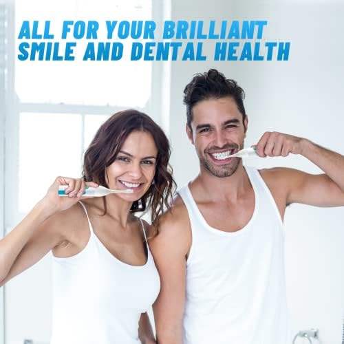 Глави за замена за четка за заби на Philips Sonicare, е-серија, совршено компатибилни со четки за заби за заби на Филипс Sonic Care, E Series, Essence, Xtreme, Elite, Advance и CleanCare, 6 пакет