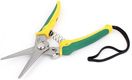 Аексит Жолта Зелена ножици &засилувач; Ножици Пластични Обложени Рачка Мултифункционални Ножици Рака Алатка Ножици 8 Долго