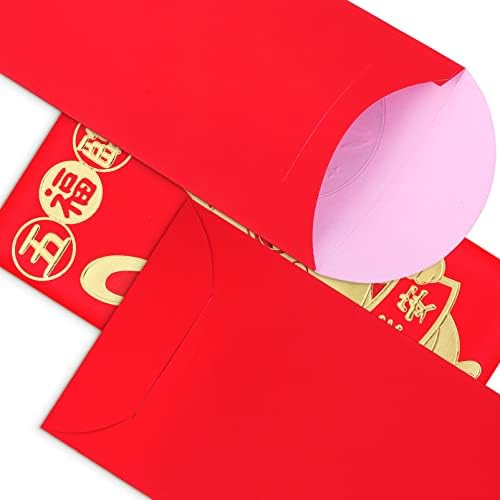30 Парчиња Кинеска Нова Година Црвени Пликови 2023 Година Зајак Година Среќа Пари Пликови Лунарната Нова Година Хонг Бао Пари Пликови