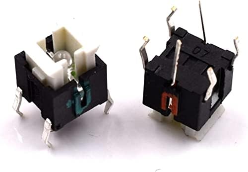 Микро прекинувачи на Берисун 10 парчиња/Постави YT2182 6 * 6 * 7 mm SMT TACTILE PUSH SWITCH со 5 бои LED Micro Switch Reset Switch