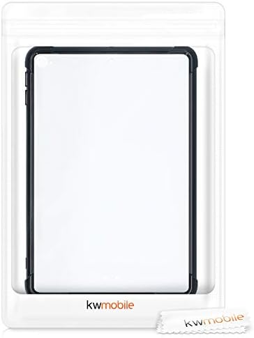 KWMobile TPU Silicone Case компатибилен со Apple iPad Mini 5 - Случајно меко флексибилно заштитно покритие - гранична црна/транспарентна