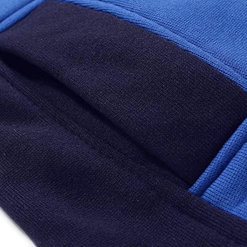 Мажите есен и зимски сет за слободно време за зашивање патент џемпер панталони спортски поставуваат костум на келнер