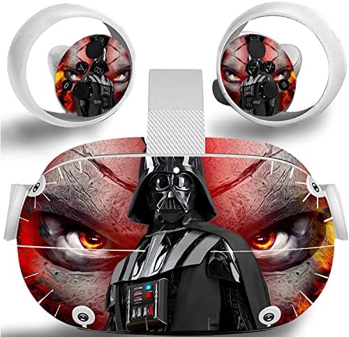 Ttoiz Darth Vader - Налепници кожа за Oculus Quest 2, VR слушалки и контролори налепници заштитни додатоци за декларации