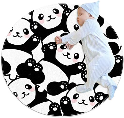 Детски теписи Племамат ползи килими за бебе, симпатична кинеска панда бебе шема за деца, дете за спална соба игра, игра безбедна