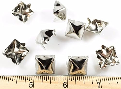 Nailheads Spots Studs 2 Prong 9/16 квадрат; светла никел финиш 100 парчиња
