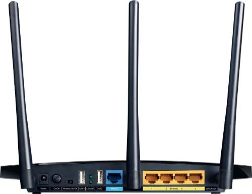 TP-Link Archer C7 Wi-Fi Ethernet LAN врска со двојна лента црна боја