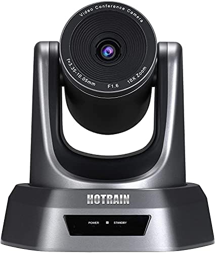 Hotrain 10x PTZ Камера USB Видео Конференција Камера Оптички Зум Целосна HD 1080p Широк Агол Камера За Бизнис Состанок Стриминг