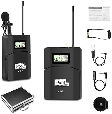 Pixel 6 канали UHF безжичен лавалиер микрофон фотографски и снимање микрофон за SLR камера што се користи за фотографирање на видео