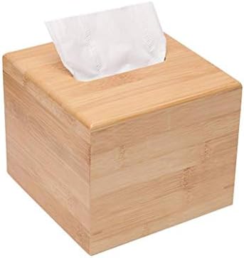 LDELS Tissue Box Dispenser Дрвена салфетка покривка за складирање на хартија