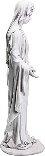 Статуата на Бесбел Дева Марија 29.9 ”висока религиозна голема градина статуа декор благословена мајка на отворено статуи за