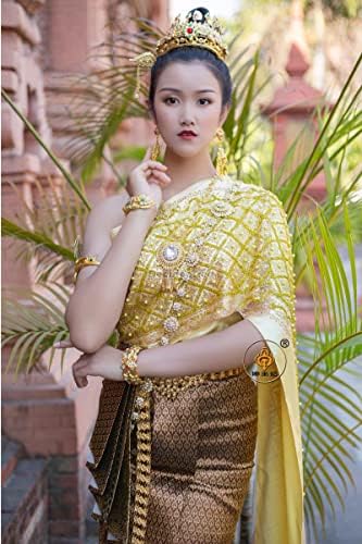 Малезија стил Традиционална облека Тајланд жени југоисточни фестивалски венчаници