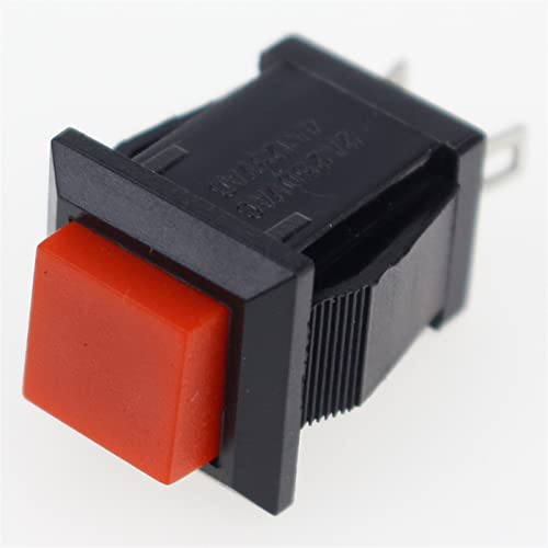 6PCS Вклучен моментален/прицврстувачки квадратен притисок на прекинувачот 2A 250V/4A 125V AC Електричен прекинувач DS-429
