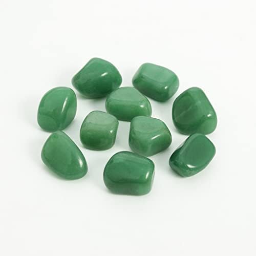 Nvzi 10 пакувања бразилски разгалени полирани природни зелени авентурински кристали, кристали и лековити камења кварц најголемиот