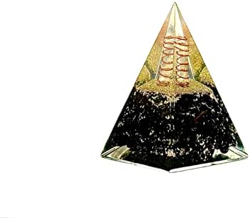 Оргон пирамида/црна турмалин+кристал+чакра балансирање на оргон генератор на енергија+нубиски оргонитна пирамида за заштита на е-емисија+лекување