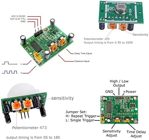 Пакет од 2 парчиња USB до ESP8266 ESP-01 безжичен WiFi адаптер модул 5PCS PIR сензор за движење HC-SR 501