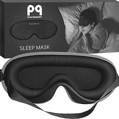 PQ 3d Маска За Спиење За Странични Прагови-Контурна Маска За Спиење Со Блокирање На Светлината За Жени И Мажи, лесна &засилувач; Мек Капак