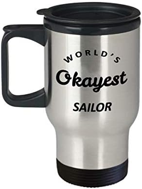 Смешен подарок за едриличар - кригла за патувања со морнар - подарок за пловење - Јахтинг - светски морнар во светот