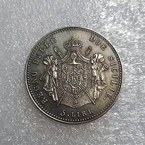 Антички занаети италијанска комеморативна монета 1813 Сребрен долар комеморативна монета 1313