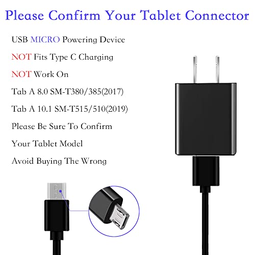 Кабел за полначи на Micro USB Wallид за Samsung Galaxy Tab A, E, S2, 3, 4, 7.0 8.0 9.6 9.7 10.1 , SM-T280/T350/580/113/377/560/713/813/530